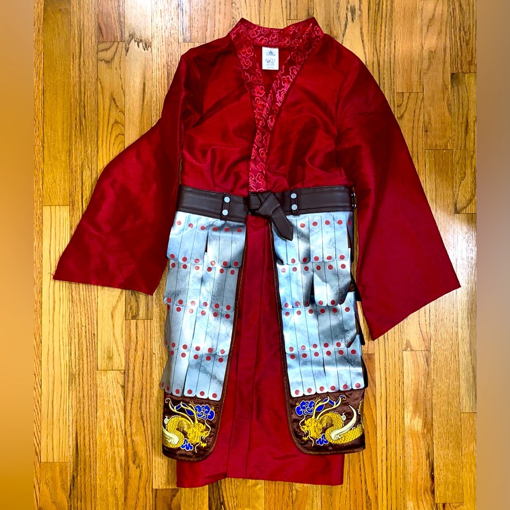 Disney Mulan 2020 Live Action Costume – Red Warrior Robe Top – Size 13